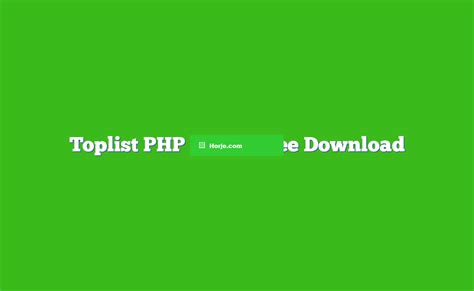 toplist php script